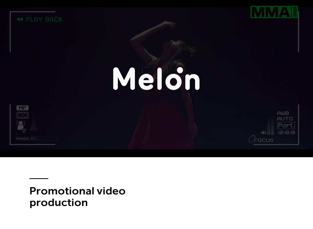 멜론 영상 제작, 모션그래픽 — 브이디렉터스 포트폴리오 1