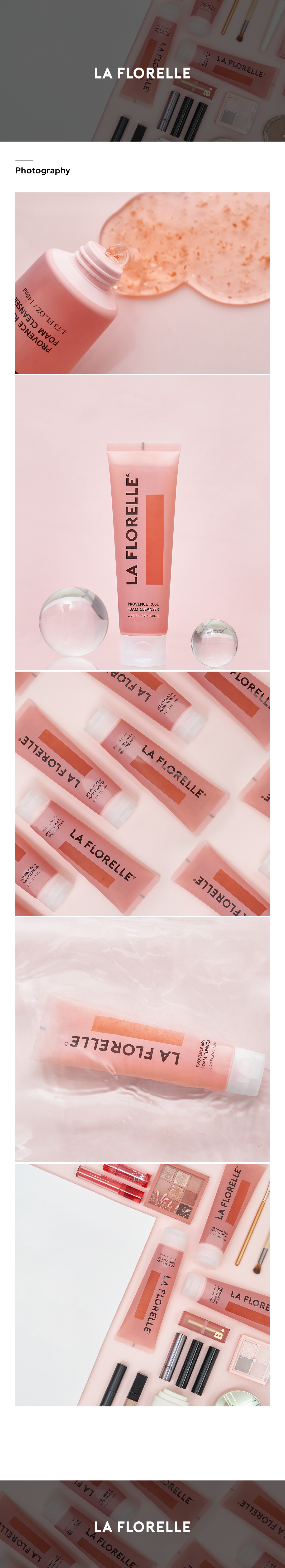 LA FLORELLE 패키지 디자인, 브랜딩, 제품 촬영, 뷰티 — 브이디렉터스 포트폴리오 2